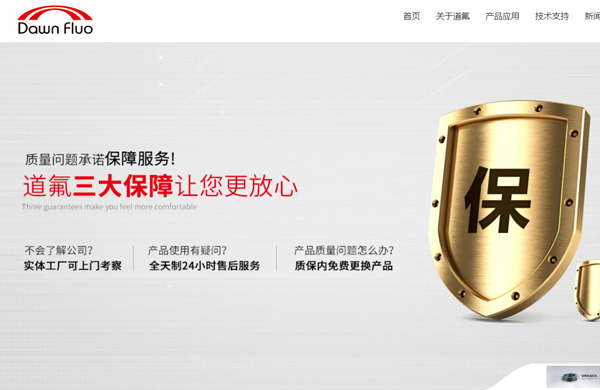 上海道氟橡胶网站设计制作开发项目