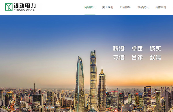 上海银动电力网站建设开发