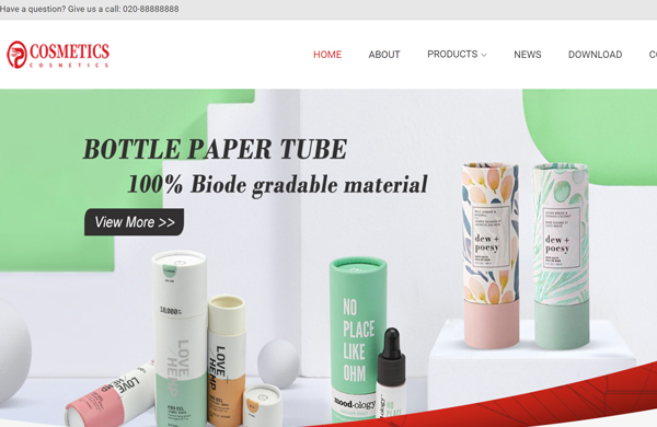 响应式礼盒外贸企业网站模板