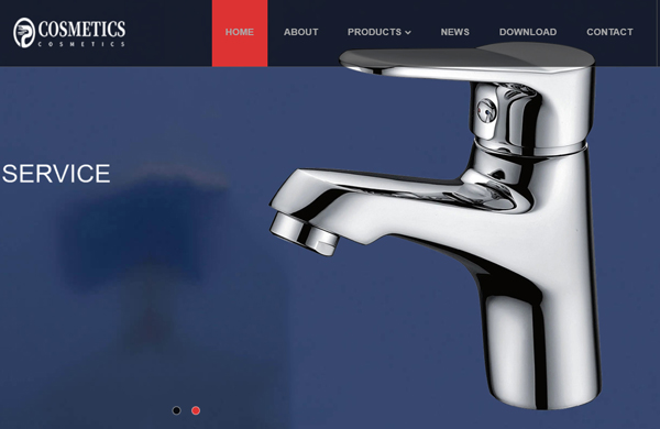 卫浴响应式外贸公司网站设计模板