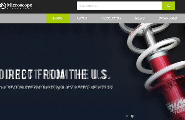 响应式数控设备外贸英文网页设计模板