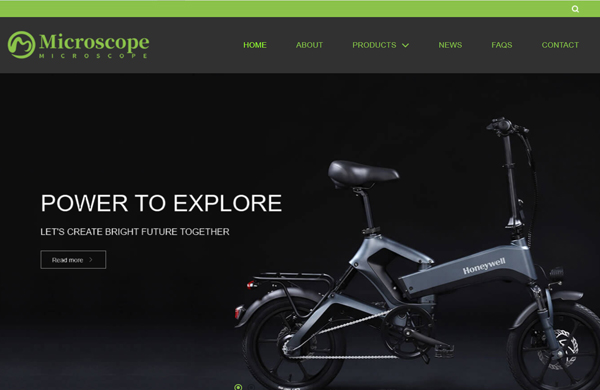 响应式自行车英文企业网站制作模板