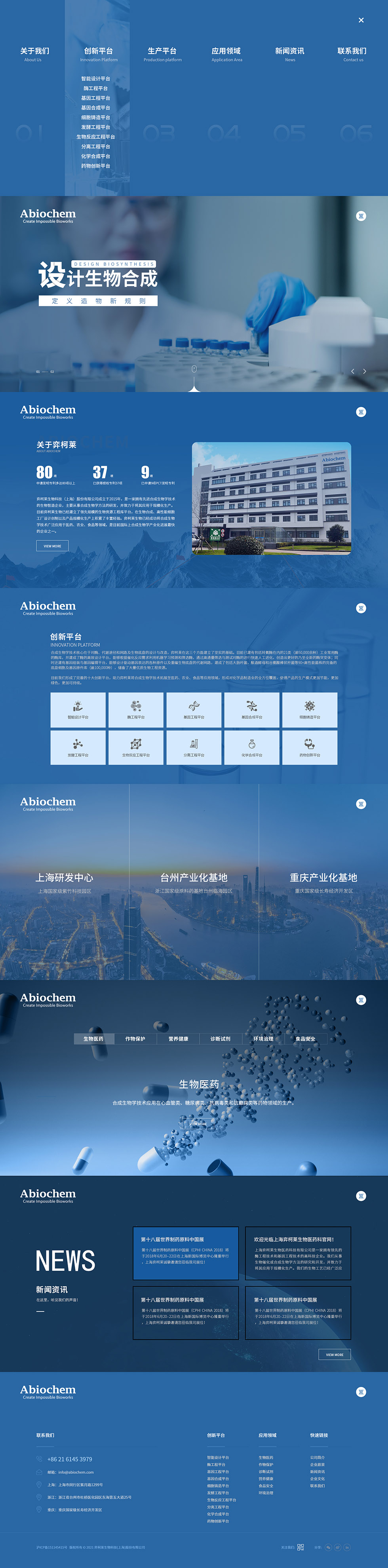 弈柯莱网站建设首页效果图